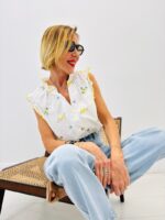 Blouse Sans Manches Brodée – Image 4