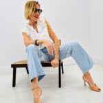 Blouse Sans Manches Brodée