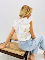 Blouse Sans Manches Brodée – Image 5