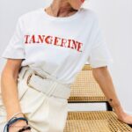 T-shirt Tangerine Sequins