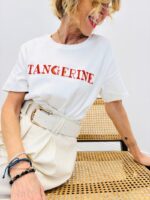 T-shirt Tangerine Sequins