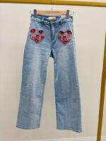 Jean Wide Leg à Poches Cœur – Image 5