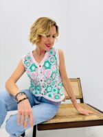 Gilet Crochet Multicolore – Image 3