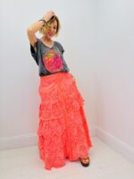 Jupe Brodée en Coton - Marque GOLD&SILVER – Image 4