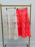 Jupe Brodée en Coton - Marque GOLD&SILVER – Image 2