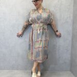 Robe Bohème Graphique À Taille Ajustable Grande Taille