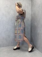 Robe Bohème Graphique À Taille Ajustable Grande Taille – Image 3