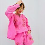 Ensemble Brodé Détail Perles - Marque GOLD&SILVER