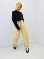 Pantalon Cargo Coupe Balloon Esprit Urbain Moderne – Image 3