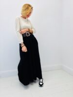 Robe Longue Trompe L’Œil Élégance Bicolore – Image 3