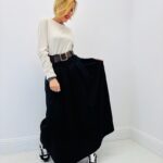 Robe Longue Trompe L’Œil Élégance Bicolore