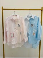 Chemise Patchwork En Coton À Détails Graphiques Contemporains – Image 6