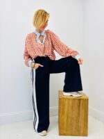 Blouse Liberty En Coton Col Contrasté Raffiné – Image 2