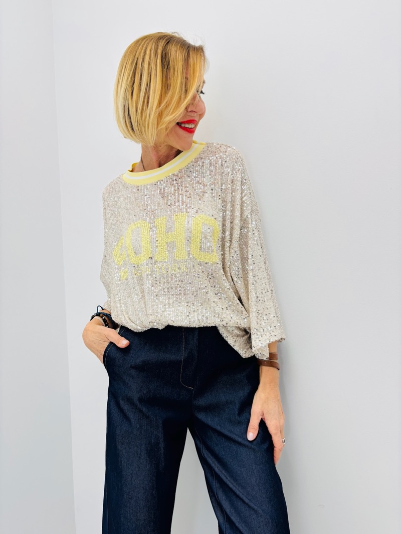 IMG_9275 T-Shirt Sequins Soho Effet Brillant – Image 1