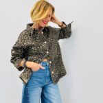 Veste Denim Motif Léopard Esprit Statement