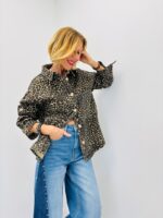 Veste Denim Motif Léopard Esprit Statement