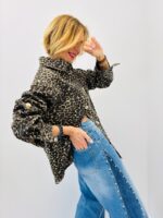 Veste Denim Motif Léopard Esprit Statement – Image 2