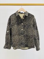 Veste Denim Motif Léopard Esprit Statement – Image 4