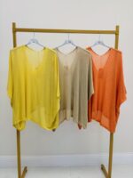 Pull Oversize À Fil Lurex Et Manches 3/4 – Image 5