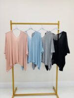 Pull Oversize À Fil Lurex Et Manches 3/4 – Image 6