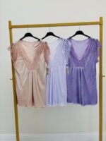 T-Shirt Satiné À Dentelle Élégante – Image 6