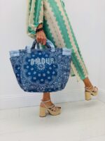 Sac Cabas Patchwork Motif Bandana