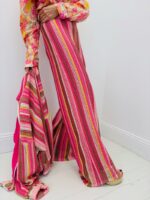 Pantalon Large Doublé Esprit Missoni À Rayures Multicolores – Image 2