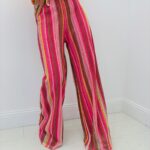 Pantalon Large Doublé Esprit Missoni À Rayures Multicolores