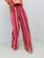 Pantalon Large Doublé Esprit Missoni À Rayures Multicolores