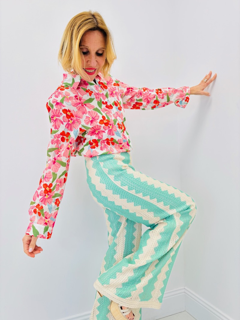 IMG_9756 Chemise Fleurie En Coton Esprit Printemps – Image 1