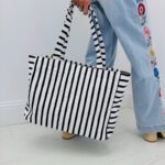 Sac Cabas Rayé En Éponge Esprit Riviera