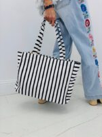 Sac Cabas Rayé En Éponge Esprit Riviera