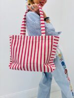 Sac Cabas Rayé En Éponge Esprit Riviera – Image 3