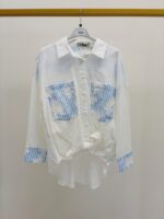 Chemise Coton Avec Détails Broderie & Rayures – Image 2