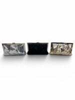 Pochette Chic Métallisée À Fermoir Bijou – Image 2