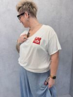 T-shirt Oversize “Cœur Message” En Coton – Esprit Casual & Touche Love – Image 2