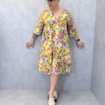 Robe Fluide Imprimé Fleuri Artistique – Élégance Légère & Esprit Bohème