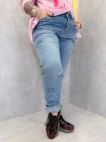 Jean Denim Stretch Étoiles Strass – Image 2