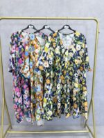 Robe Fluide Imprimé Fleuri Artistique – Élégance Légère & Esprit Bohème – Image 2