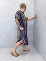 Robe Grande Taille Imprimé Graphique Multicolore En Coton – Image 3