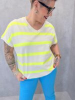 T-shirt Oversize Rayé Multicolore – Esprit Estival & Décontracté – Image 9