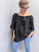 Tunique Fluide À Col Froncé Grande Taille – Image 10