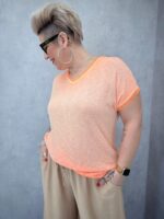 T-Shirt Fluide Dentelle Dos Noué – Image 5