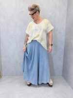 Jupe Fluide Effet Denim En Tencel – Coupe Évasée Élégante – Image 4