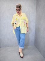 Chemise Oversize Rayée Imprimé Fun – Esprit Pop & Tendance – Image 3