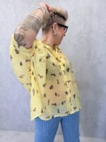 Tunique Oversize Imprimé Chiens – Esprit Casual & Tendance – Image 3