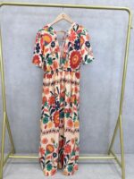 Robe Longue Grande Taille Imprimé Floral Multicolore – Image 2