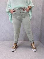 Jean Stretch Effet Froissé Boutonné – Coupe Confort Moderne