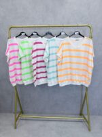 T-shirt Oversize Rayé Multicolore – Esprit Estival & Décontracté – Image 3