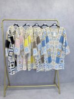 Gilet Crochet Patchwork Bohème Grande Taille – Image 2